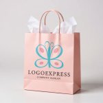 画像6: パステルカラーの可愛い蝶のロゴ (6)