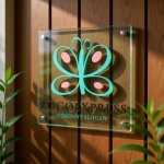 画像11: パステルカラーの可愛い蝶のロゴ (11)