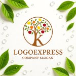 画像9: Kの文字と豊かな果樹のロゴ (9)