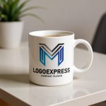 画像16: MとVを融合した幾何学ラインロゴ (16)