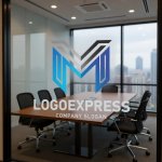 画像11: MとVを融合した幾何学ラインロゴ (11)