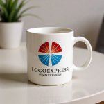 画像16: 富士山と日の出を思わせる扇形ロゴ (16)