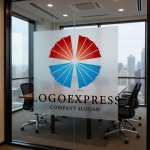 画像11: 富士山と日の出を思わせる扇形ロゴ (11)