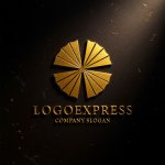 画像12: 富士山と日の出を思わせる扇形ロゴ (12)