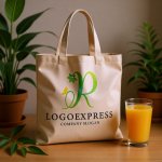 画像8: 葉と蝶が舞う筆記体Rの優雅なロゴ (8)