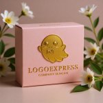 画像10: 蝶ネクタイをした可愛いお化けのロゴ (10)