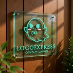 画像11: 蝶ネクタイをした可愛いお化けのロゴ (11)