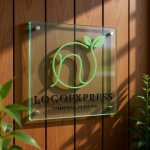 画像11: Nの文字と葉のナチュラルロゴ (11)