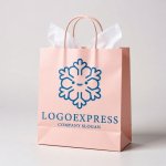 画像6: 笑顔の可愛い雪の結晶ロゴ (6)