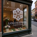 画像7: 笑顔の可愛い雪の結晶ロゴ (7)