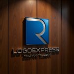 画像5: R字とスクエアのモダンロゴ (5)