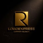 画像12: R字とスクエアのモダンロゴ (12)