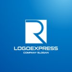 画像4: R字とスクエアのモダンロゴ (4)