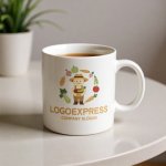 画像16: 笑顔の農夫と豊作を祝うオーガニックロゴ (16)