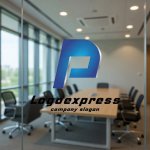 画像9: P字のスピード感あふれるモダンロゴ (9)