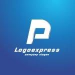 画像4: P字のスピード感あふれるモダンロゴ (4)