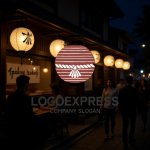 画像8: 和風の提灯と縄飾りのロゴ (8)