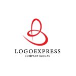 画像3: 優雅な曲線Bの黄金ロゴ (3)