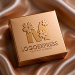 画像14: 桜の花が飾るM字のかわいいロゴ (14)