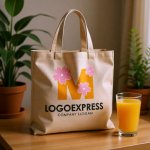 画像8: 桜の花が飾るM字のかわいいロゴ (8)