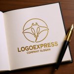 画像6: マンタの優雅なラインアートロゴ (6)