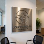 画像7: マンタの優雅なラインアートロゴ (7)