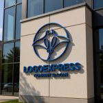 画像8: マンタの優雅なラインアートロゴ (8)