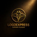 画像12: マンタの優雅なラインアートロゴ (12)