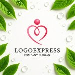 画像9: 人を育むハートの優雅なロゴ (9)