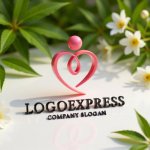 画像12: 人を育むハートの優雅なロゴ (12)