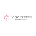 画像2: 人を育むハートの優雅なロゴ (2)