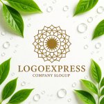 画像9: マンダラと輝く太陽を描いたエレガントなロゴ (9)