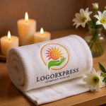 画像5: 太陽と手を組み合わせた希望のエコロジーロゴ (5)