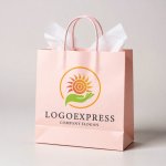 画像6: 太陽と手を組み合わせた希望のエコロジーロゴ (6)