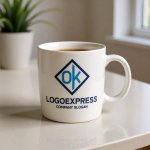 画像16: OKの文字を組み合わせた菱形ロゴ (16)