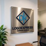 画像7: OKの文字を組み合わせた菱形ロゴ (7)