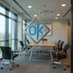 画像9: OKの文字を組み合わせた菱形ロゴ (9)