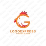 画像1: にわとりとGのおしゃれなロゴ (1)