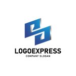 画像1: S字の連結とスピードを表すロゴ (1)