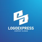 画像4: S字の連結とスピードを表すロゴ (4)