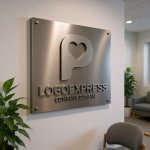 画像13: ハートを抱いたPの優しいロゴ (13)