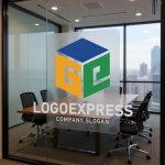 画像11: 「GE」の文字を配したカラフルキューブロゴ (11)