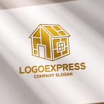 画像11: パズルのような家とテクノロジーのロゴ (11)