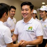 画像14: M字と星を目指す人の成長ロゴ (14)