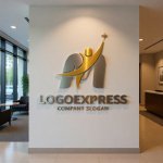 画像10: M字と星を目指す人の成長ロゴ (10)