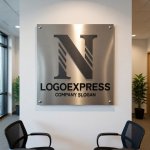 画像7: Nの文字とラインの信頼ロゴ (7)