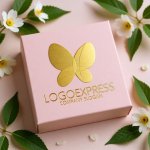 画像10: 透明感ある羽根の蝶のナチュラルロゴ (10)