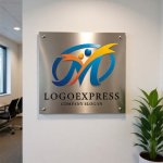 画像7: M字と人が躍動する希望と成長のロゴ (7)