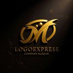 画像12: M字と人が躍動する希望と成長のロゴ (12)