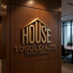 画像9: 「HOUSE」文字が融合した安定感ある家ロゴ (9)